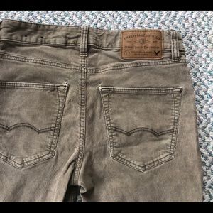 Men’s tan corduroy American Eagle  pants slim fit